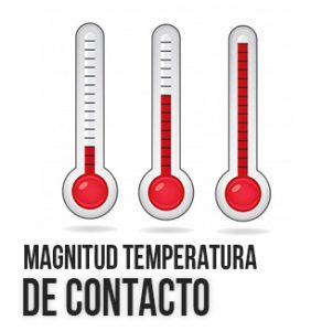 magnitud temperatura de contacto
